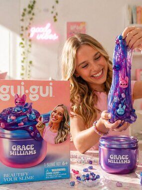 Gui‑Gui by Grace Williams Clear Slime – Dog Charm – Beautify Your Slime – New